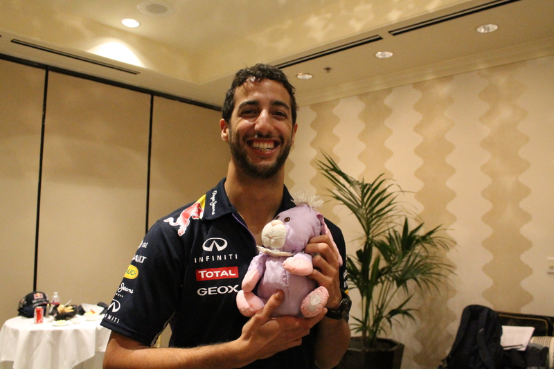Illustration for article titled Racing Drivers With Easter Bunnies Are The Best Thing Ever